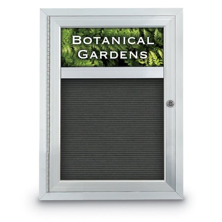 United Visual Products Indoor Enclosed Combo Board, 42"x32", Bronze Frame/Burgundy & Amethyst UVCB4232BZ-BURGUN-AMETHY